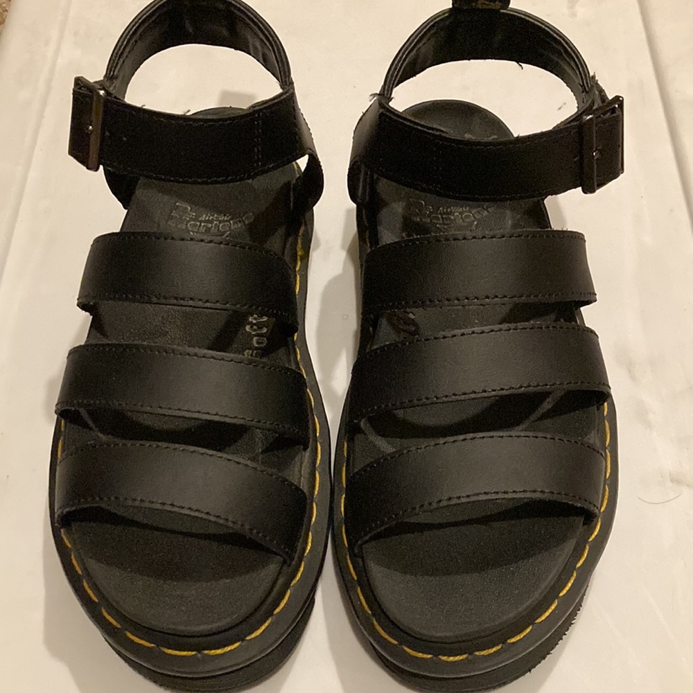Dr. Martens Black Strappy Sandals